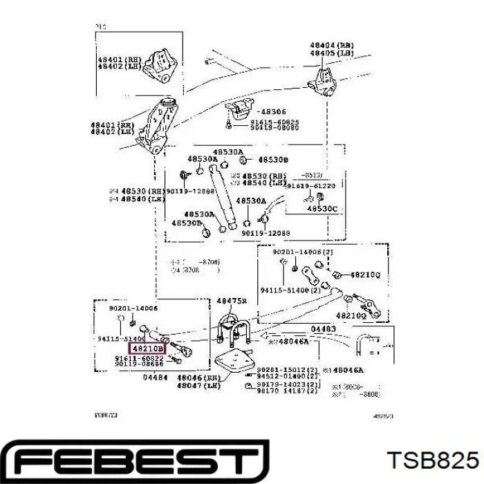 TSB825 Febest