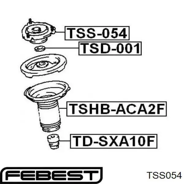 TSS054 Febest soporte amortiguador delantero