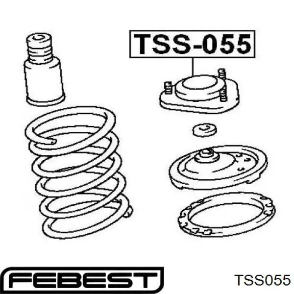 TSS055 Febest soporte amortiguador delantero