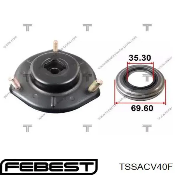 TSS-ACV40F Febest soporte amortiguador delantero