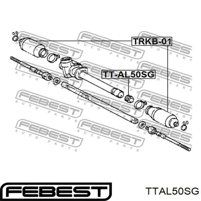 Casquillo Del Eje De Cremallera De Direccion Toyota Starlet 3 (P8)