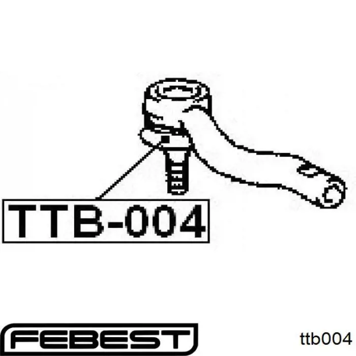 Retén de cabeza de barra de acoplamiento Febest TTB004