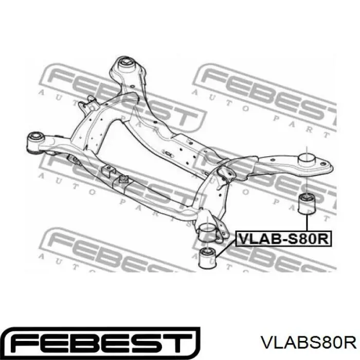 Suspensión, cuerpo del eje trasero para Volvo S80 (AS, AR)