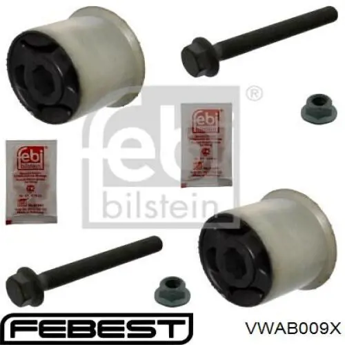 Silentblock del brazo de suspensión VWAB009X Febest