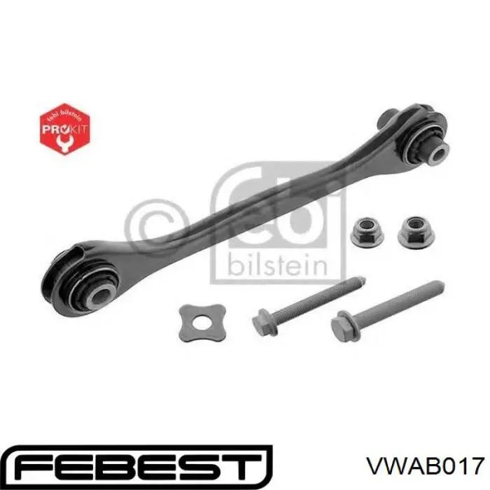 Buje interior del brazo transversal trasero VWAB017 Febest