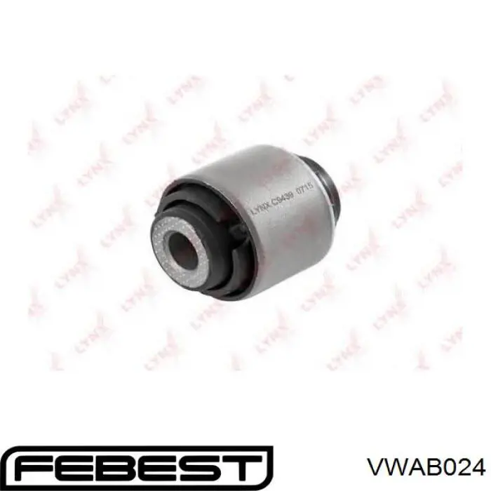 Silentblock del amortiguador trasero Febest VWAB024