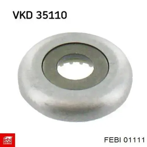 Rodamiento de soporte del amortiguador delantero 01111 Febi