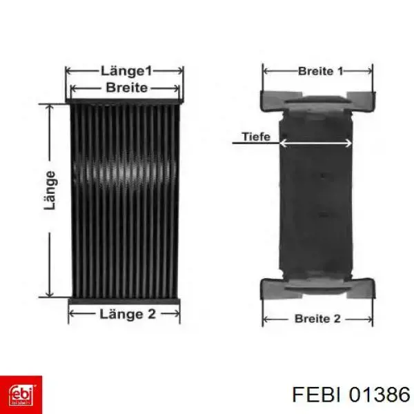 01386 Febi juego de reparación, ajuste automático del embrague