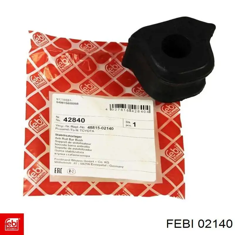 Comprar 02140 Febi Tuerca de fijación del silentblock del brazo inferior trasero
