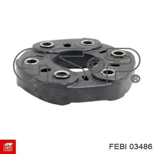 Comprar 03486 Febi Acoplamiento elástico del cardán delantero/trasero