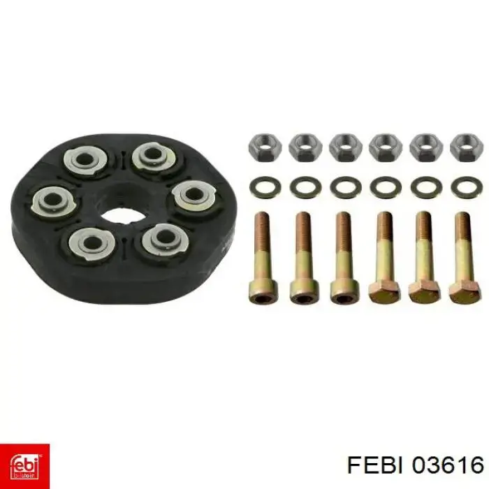 Comprar 03616 Febi Acoplamiento elástico del cardán