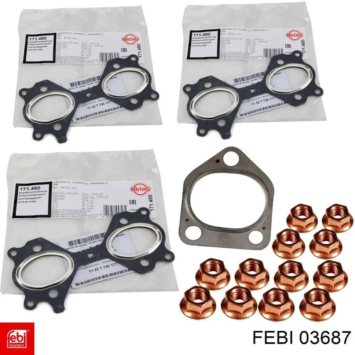 Comprar 03687 Febi Tuerca del colector de escape