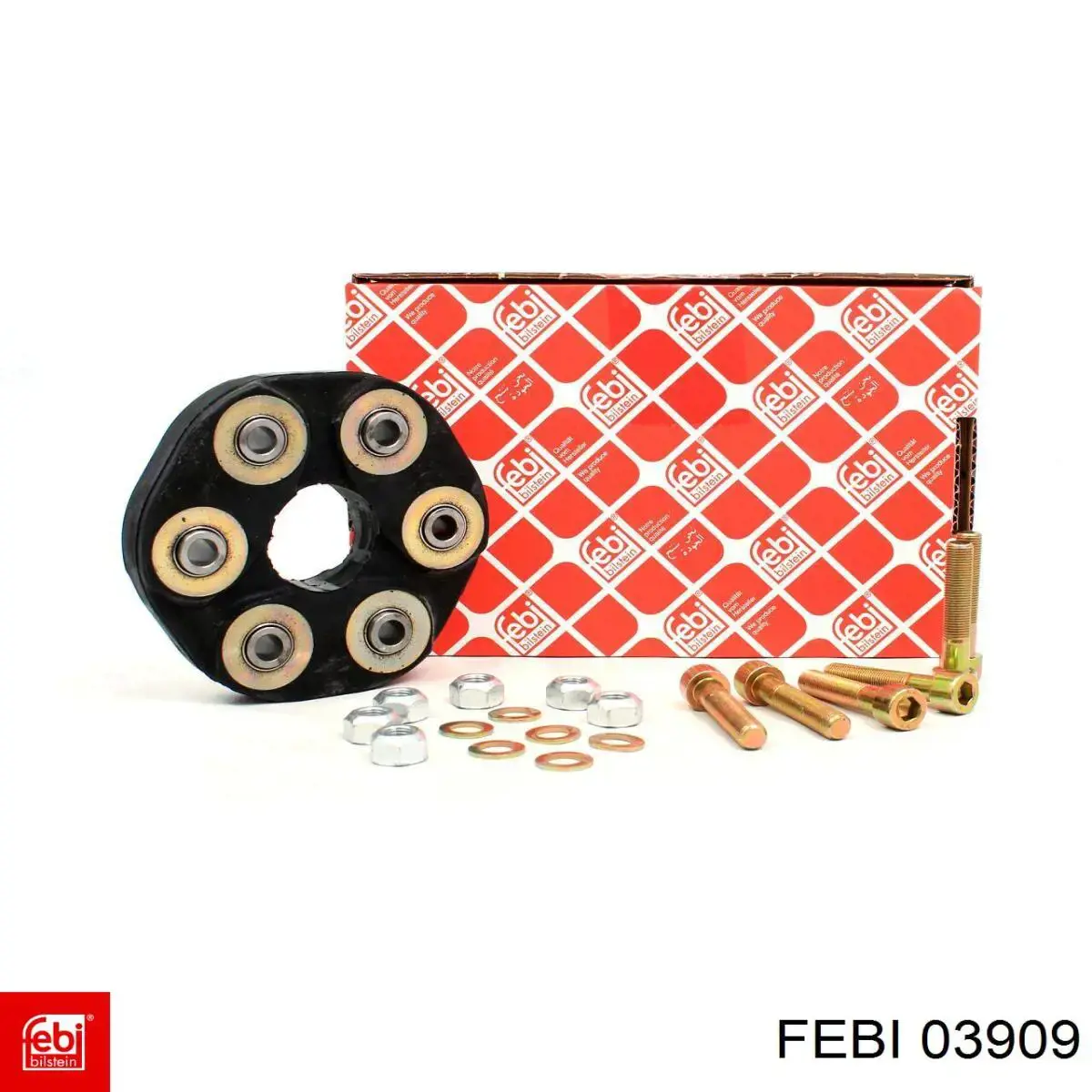 Acoplamiento elástico del cardán delantero/trasero Febi 03909 precio, desde 39,20 EUR