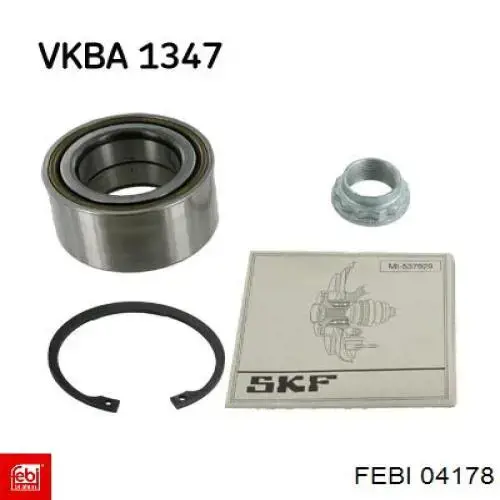 Cojinete de cubo delantero Febi 04178 precio, desde 43,50 EUR
