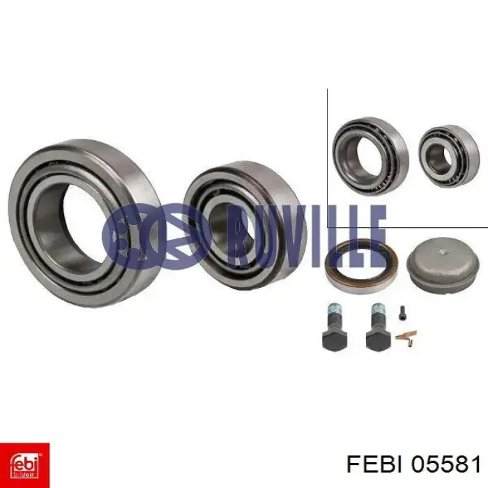 Rodamiento de rueda delantero Febi 05581