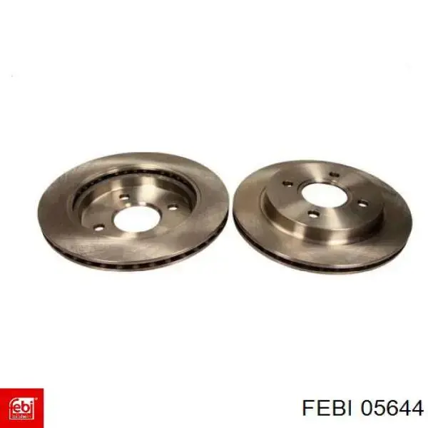 Disco de freno trasero 05644 Febi