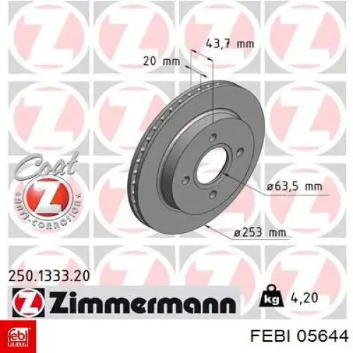 Frenos traseros Febi 05644
