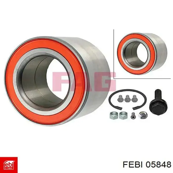 Cojinete de rueda delantero Febi 05848 precio, desde 32,84 EUR