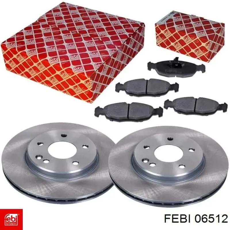 Disco de freno delantero Febi 06512