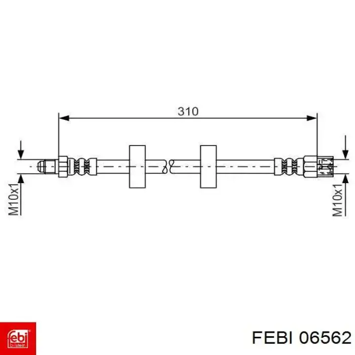 Latiguillos de freno delantero Febi 06562 precio, desde 7,61 EUR