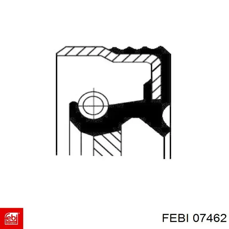 Retén de cigüeñal frontal Febi 07462 precio, desde 6,69 EUR