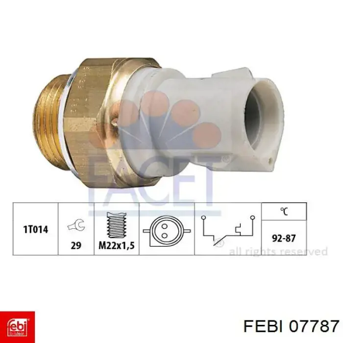 Sensor de temperatura 7001604 Ford