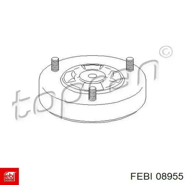 08955 Febi soporte amortiguador trasero