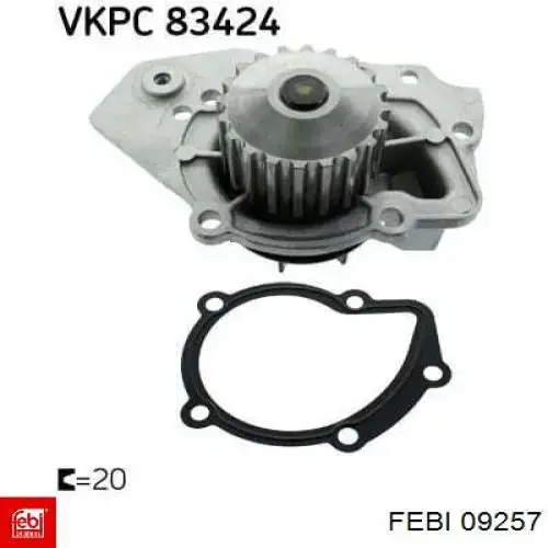 120160 Peugeot/Citroen Bomba refrigerante coche
