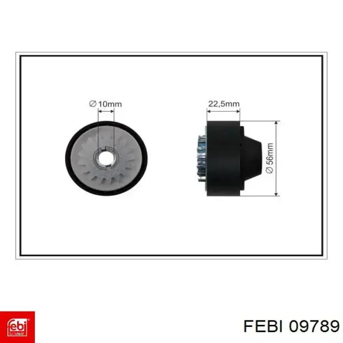 Rodillo tensor correa poli V Febi 09789 precio, desde 30,19 EUR