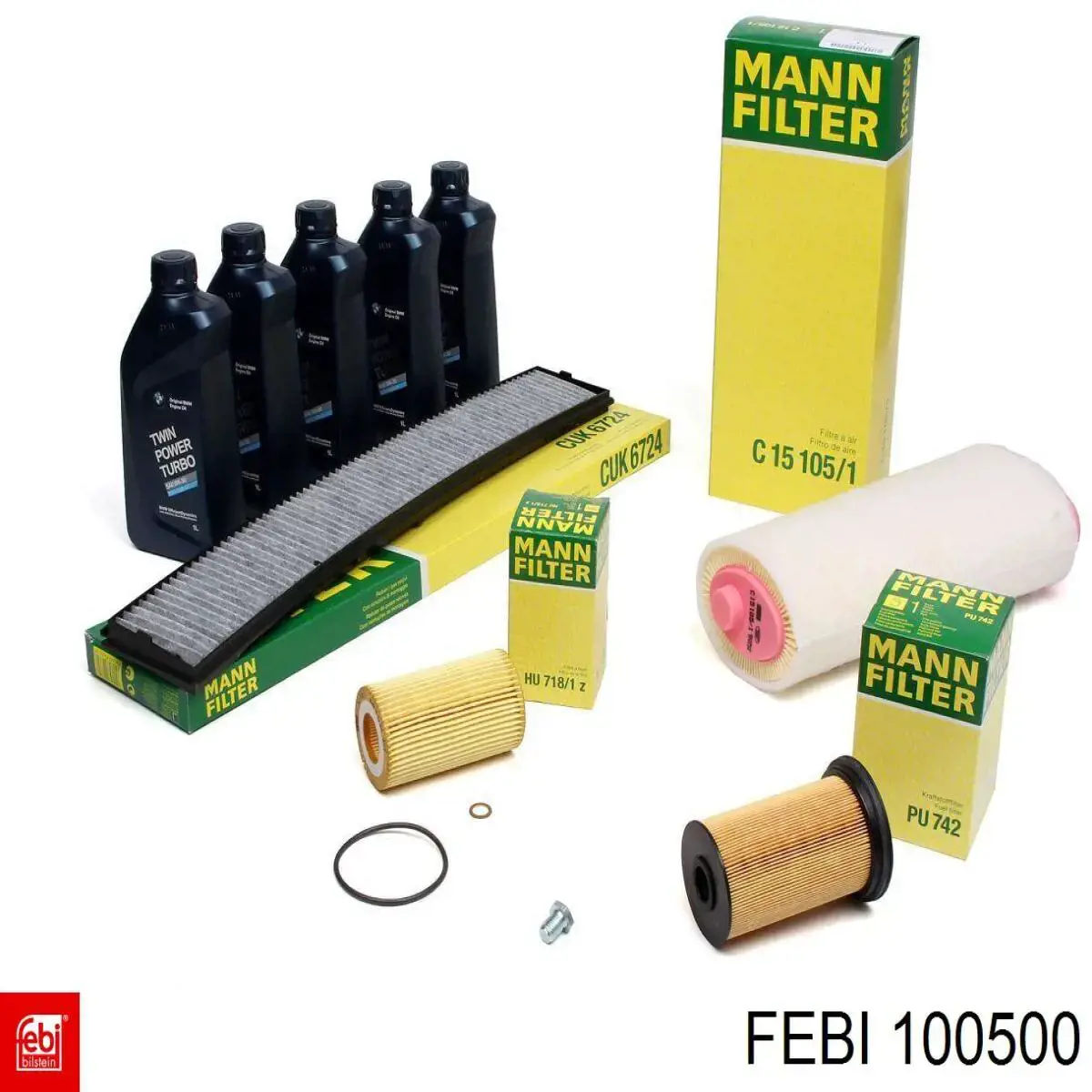Radiador de aceite debajo del filtro 100500 Febi