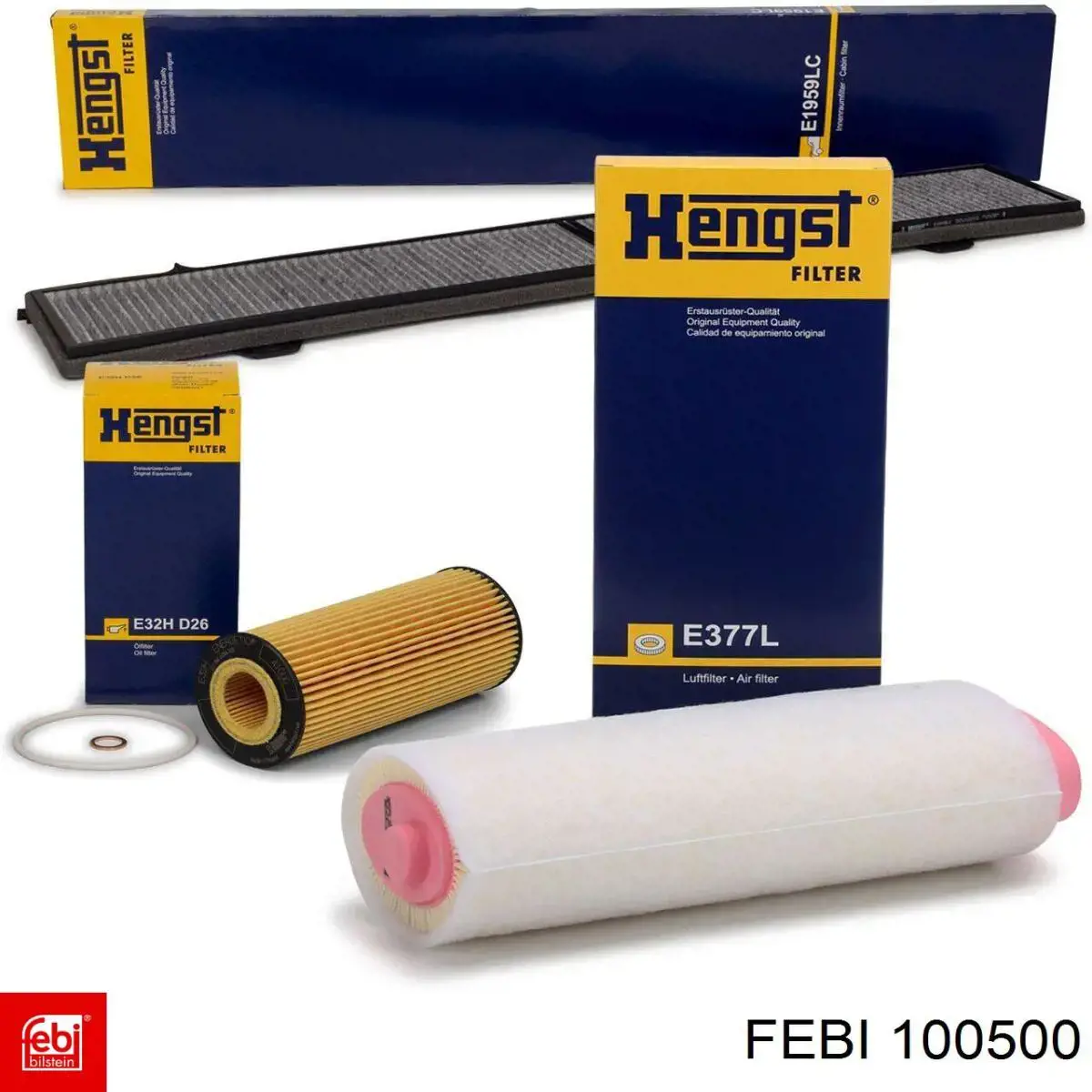 Radiador de aceite debajo del filtro Febi 100500