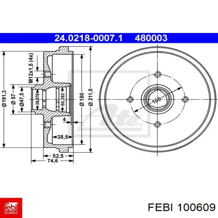 Comprar 100609 Febi Clip de fijación del guardabarros delantero