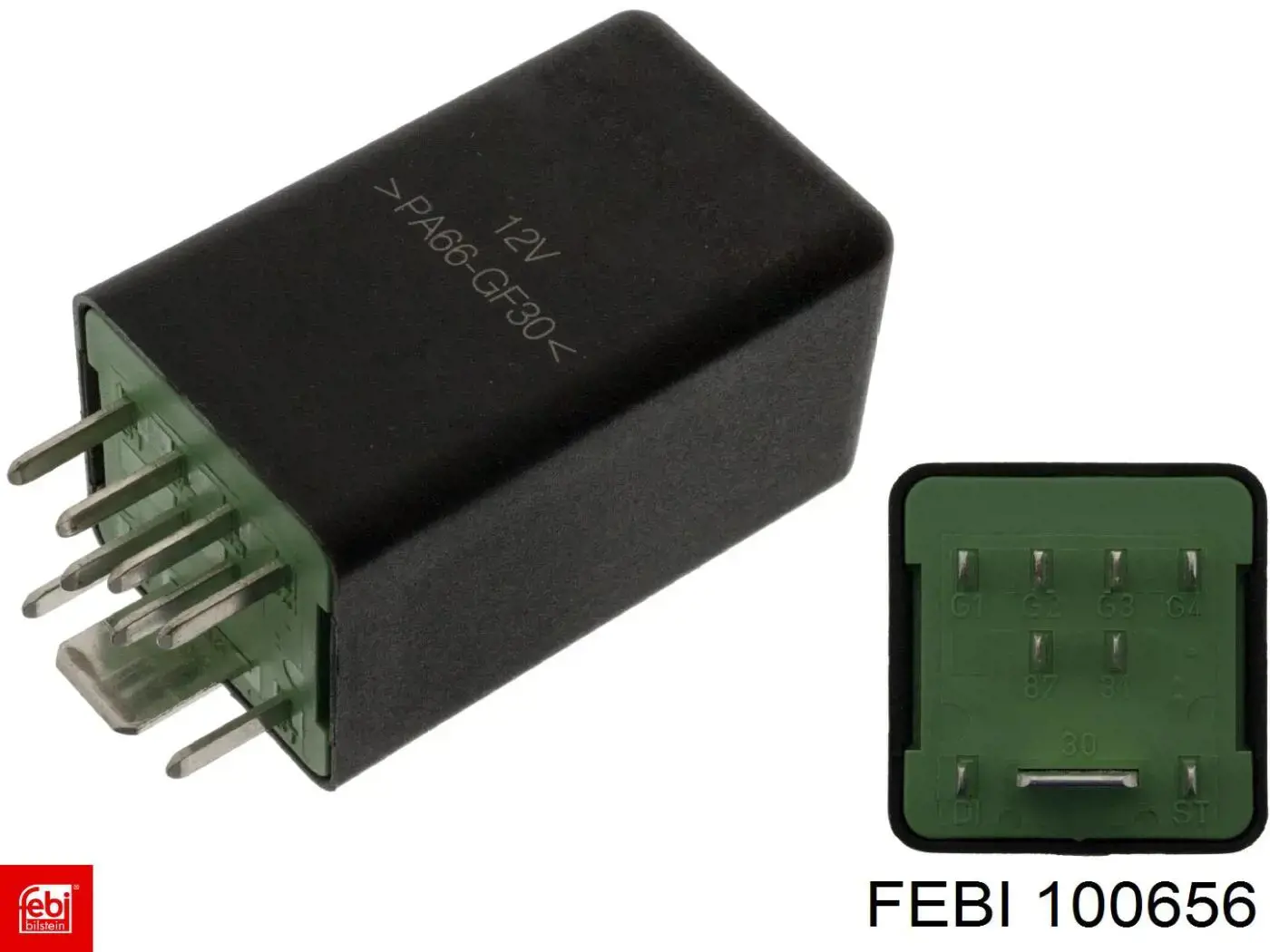 100656 Febi relé de bujía de precalentamiento