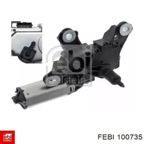 Comprar 100735 Febi Motor limpiaparabrisas, trasera