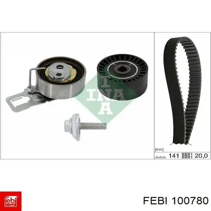 100780 Febi kit correa de distribución