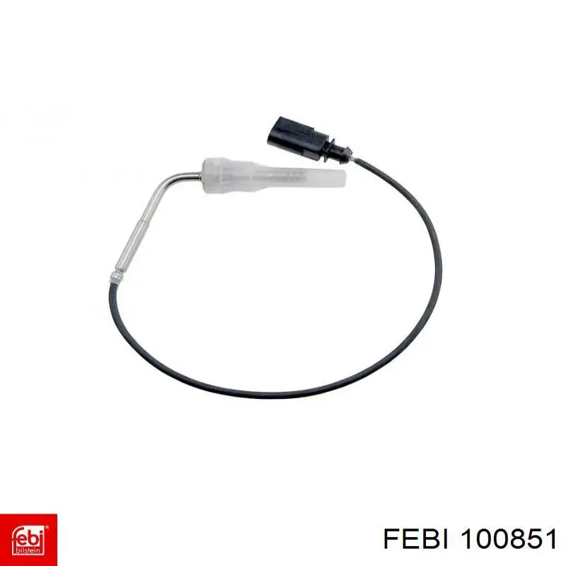 100851 Febi sensor de temperatura, gas de escape, antes de filtro hollín/partículas