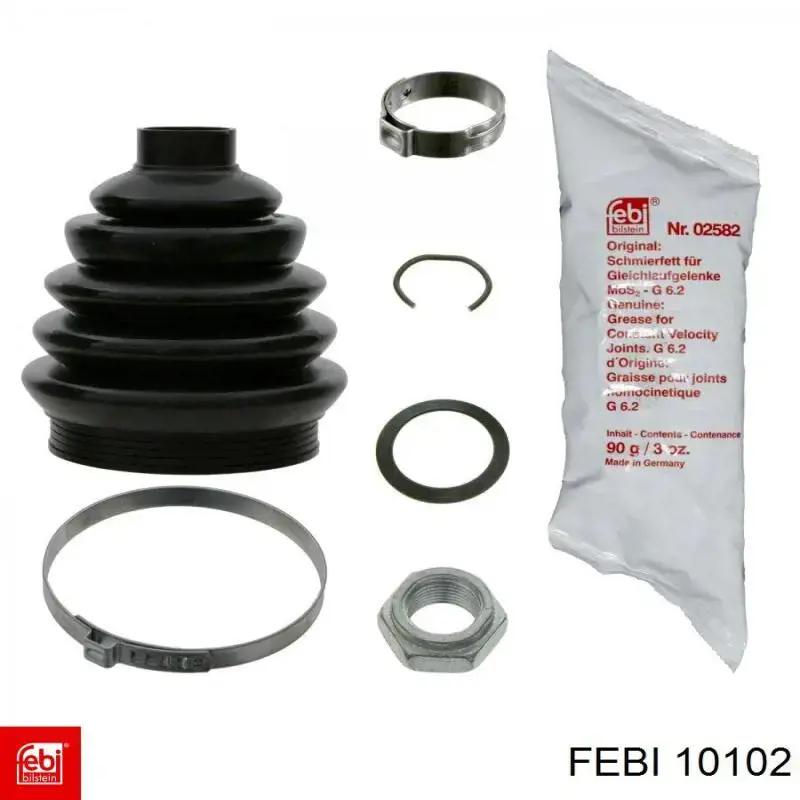 Soporte del amortiguador delantero 10102 Febi