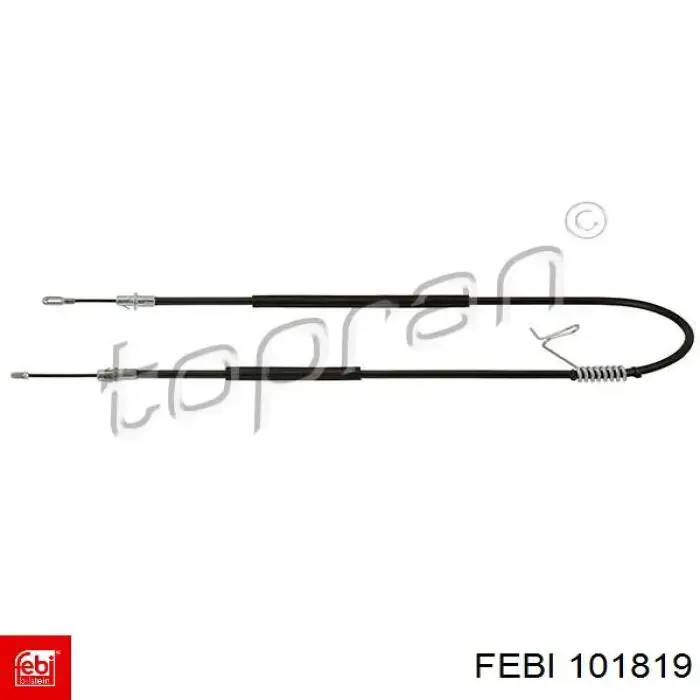 101819 Febi cable de freno de mano trasero izquierdo