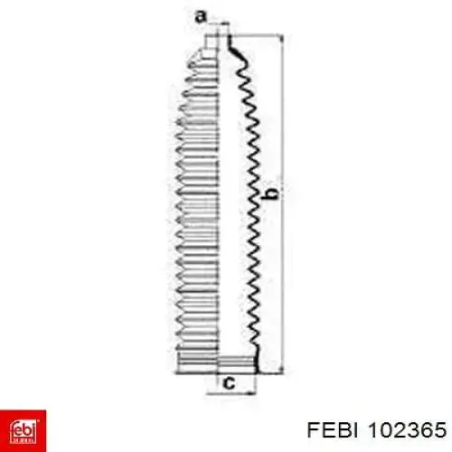 Guardapolvo de dirección Febi 102365 precio, desde 9,82 EUR