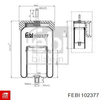 102377 Febi bolsa de aire de cabina