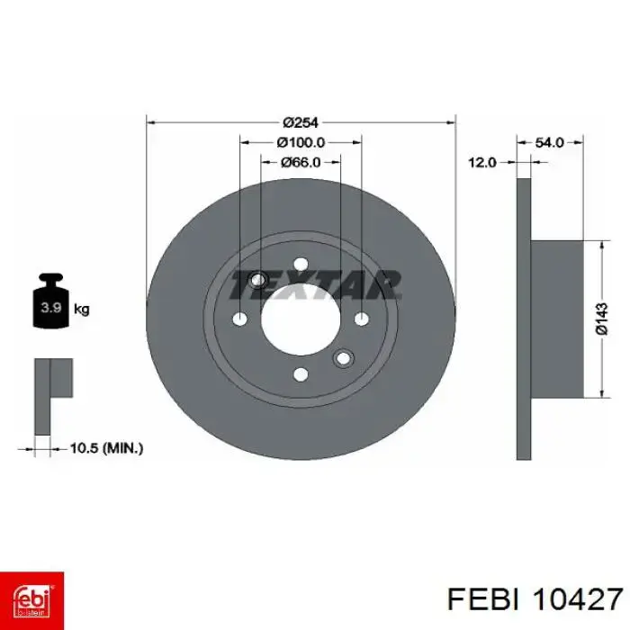 Comprar 186225 VALEO Disco de freno trasero