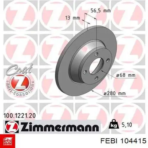 Comprar 104415 Febi Soporte izquierdo del motor