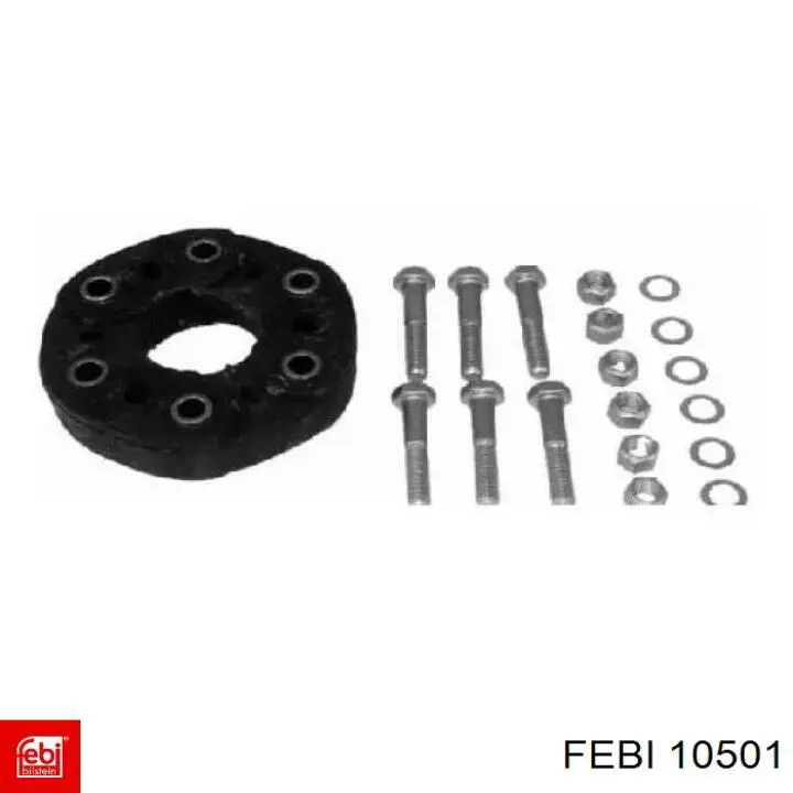 Acoplamiento elástico del cardán delantero/trasero Febi 10501 precio, desde 55,95 EUR