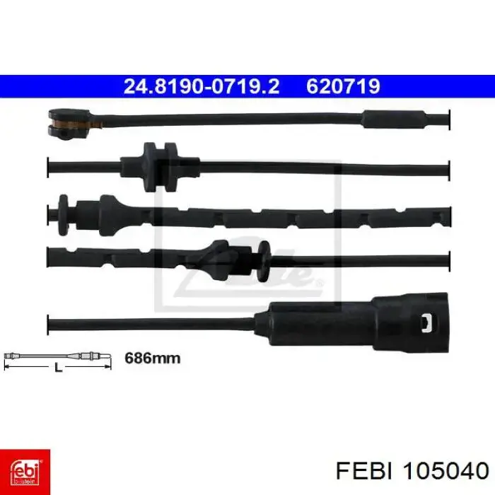 Embrague de disco Febi 105040