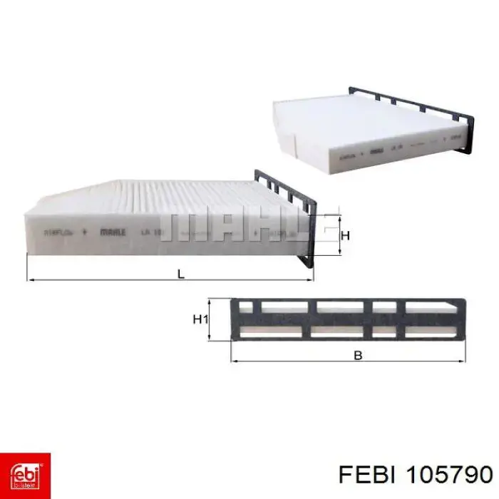 Comprar 105790 Febi Filtro de aire del habitáculo