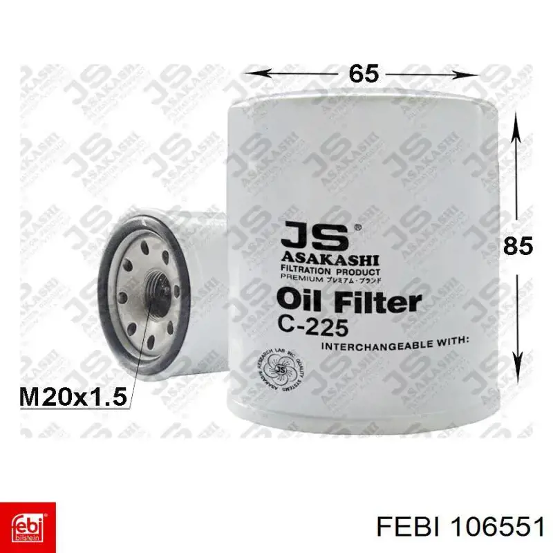 Comprar 106551 Febi Buje de barra estabilizadora trasera