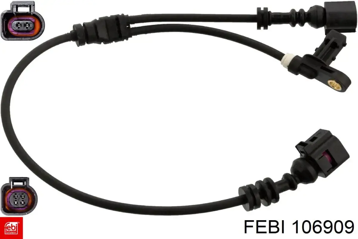 Comprar 106909 Febi Sensor revoluciones de la rueda, delantero