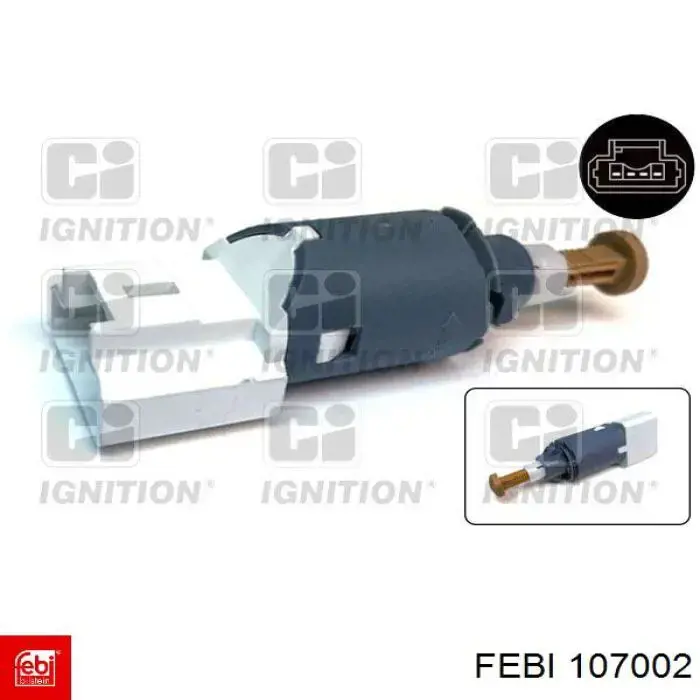 Comprar 107002 Febi Interruptor de luz de freno