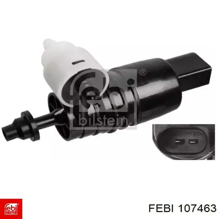 107463 Febi Bomba-motor de limpiaparabrisas delantero/trasero