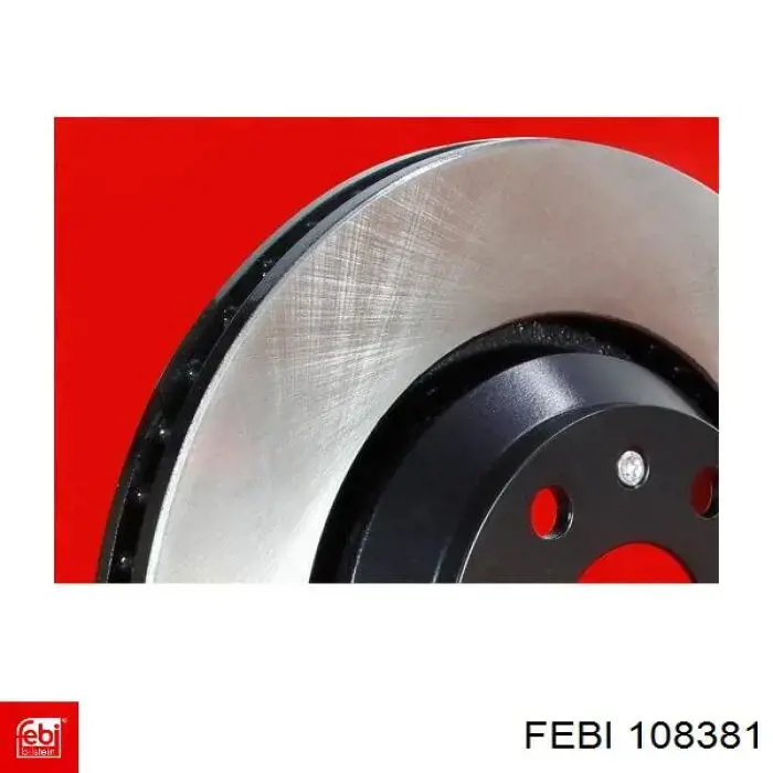 Disco de freno 108381 Febi